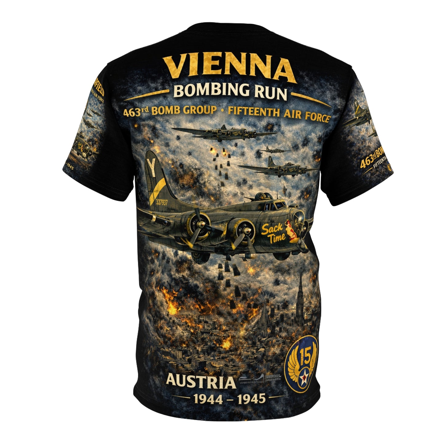 463rd Bombardment Group WWII Tribute Tee — "Fortress in the Sky"