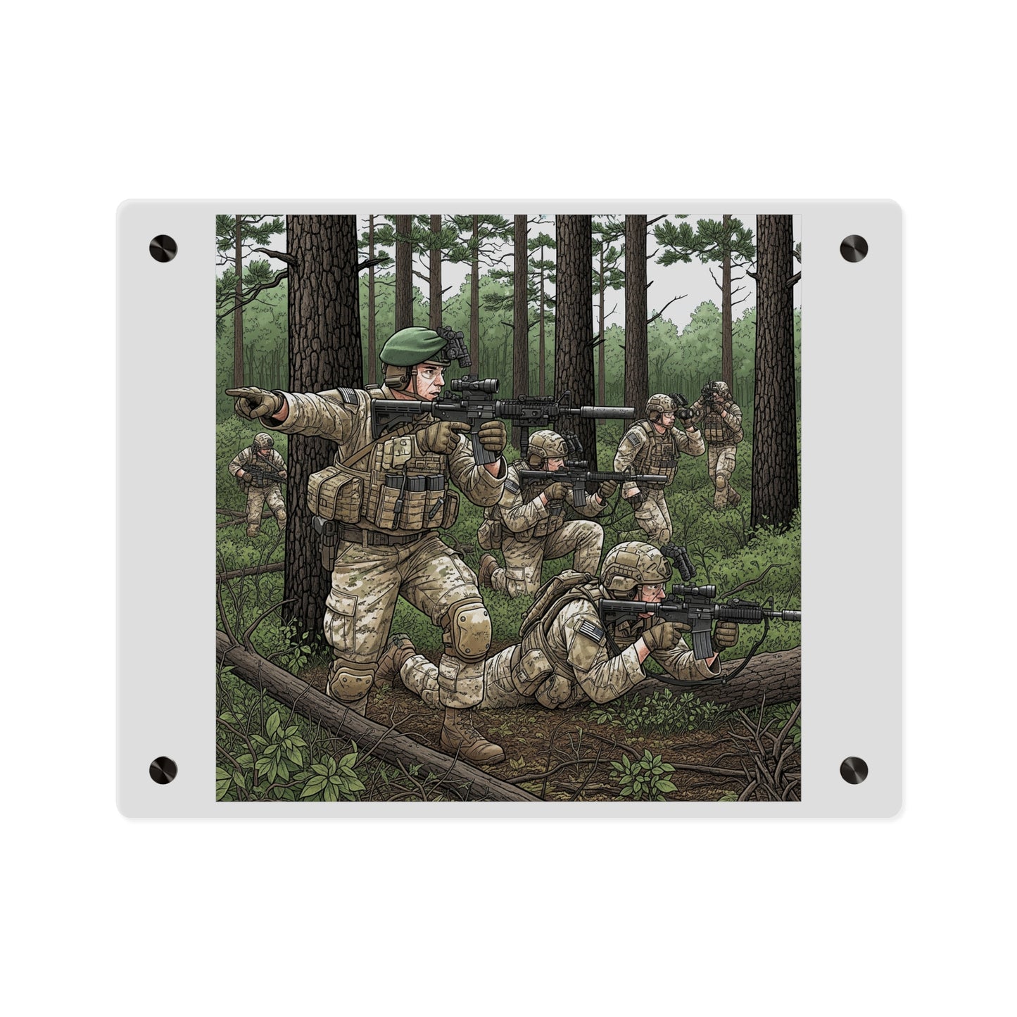 Acrylic Wall Art Panel - Special Forces training at McKall