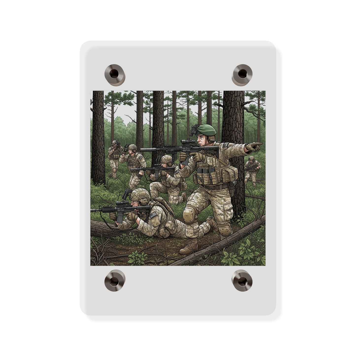 Acrylic Wall Art Panel - Special Forces training at McKall