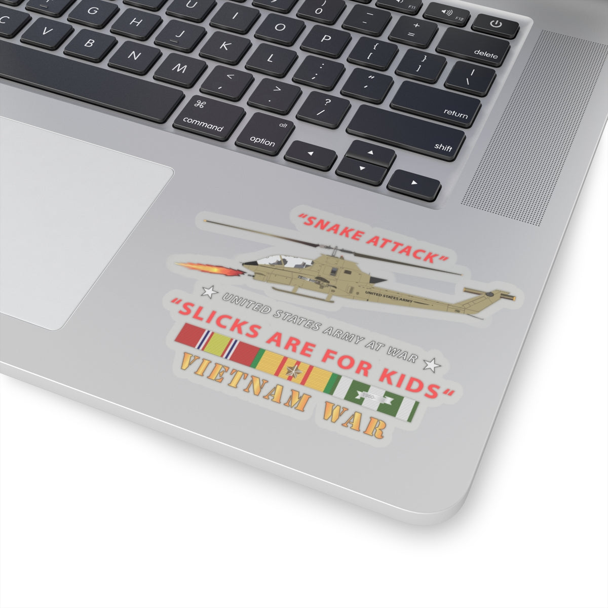 Kiss-Cut Stickers - AH-1 Cobra - Snake Attack - Slicks are for Kids w VN SVC