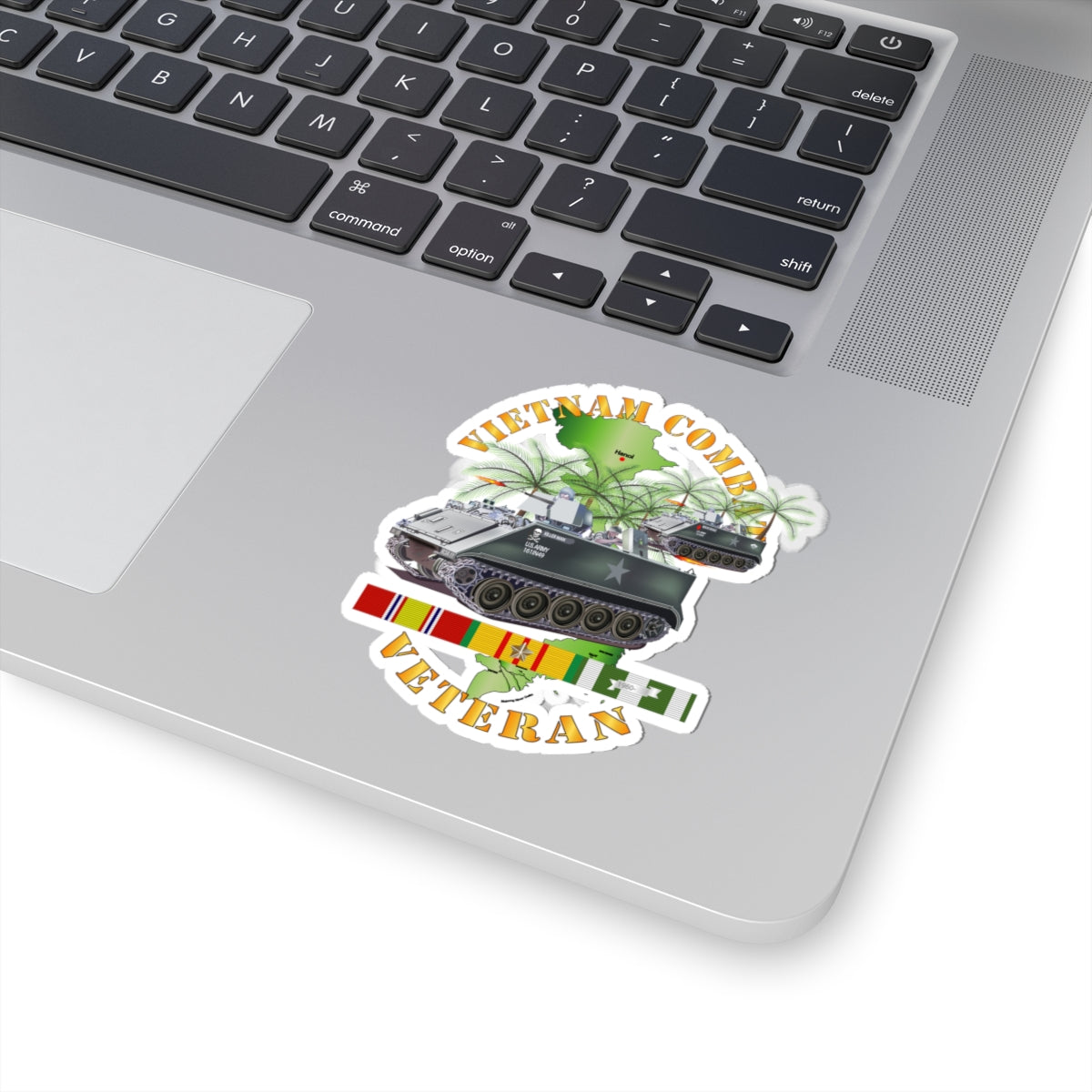 Kiss-Cut Stickers - Vietnam Combat Vet - w APCs