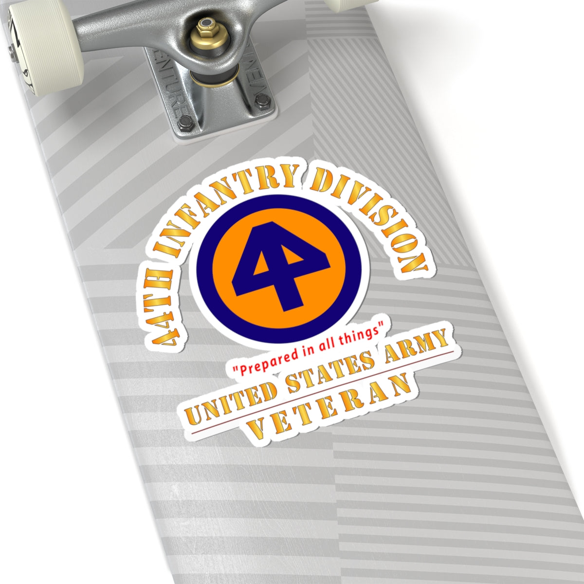 Kiss-Cut Stickers - Army - SSI - 44th Infantry Division - Prepared in all things - US Army Veteran X 300