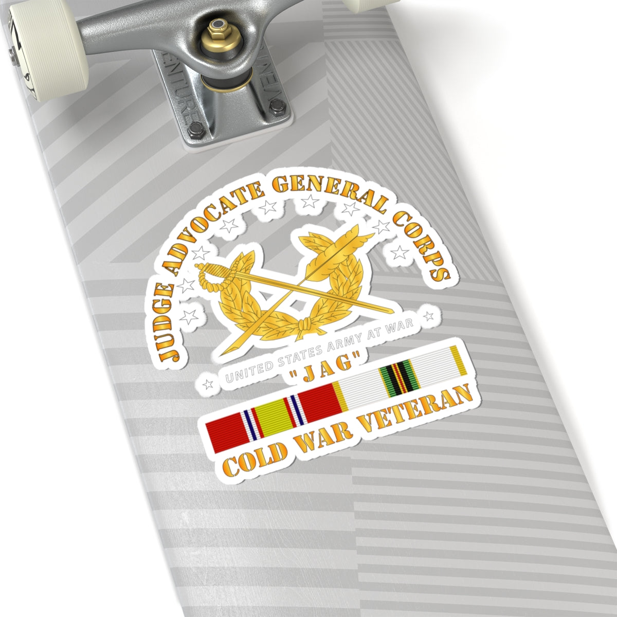 Kiss-Cut Stickers - Army - JAG Branch w COLD SVC