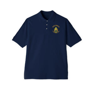 Men's Piqué Polo - Staff Sergeant - SSG - Combat Veteran