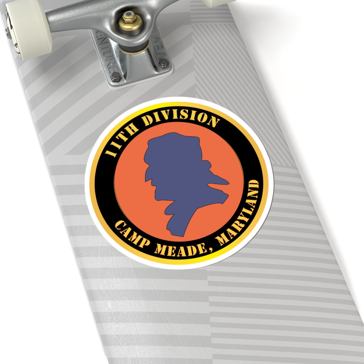 Kiss-Cut Stickers - Army - 11th Division - Camp Meade, Maryland X 300