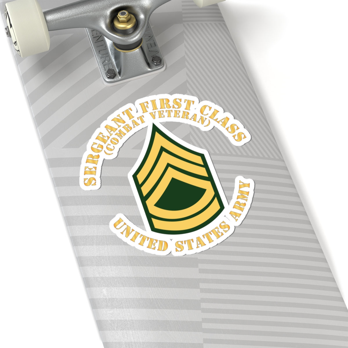 Kiss-Cut Stickers - Army - Sergeant First Class - SFC - Combat Veteran - Flat X 300