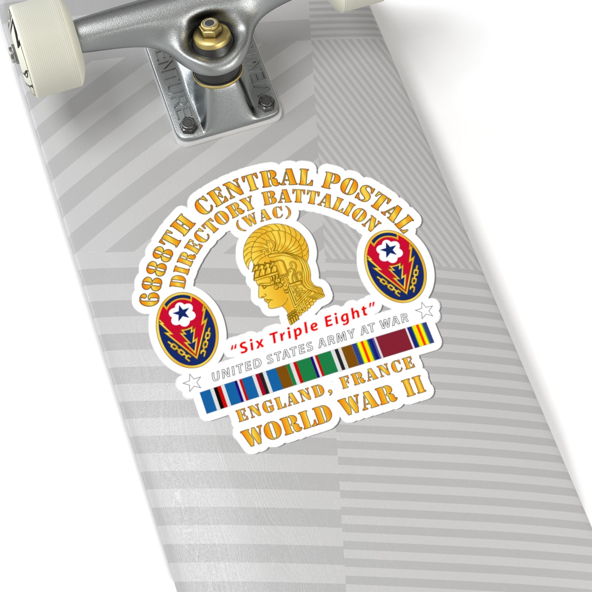 Kiss-Cut Stickers - Army - 6888th Central Postal Directory Battalion - WWII w EU SVC