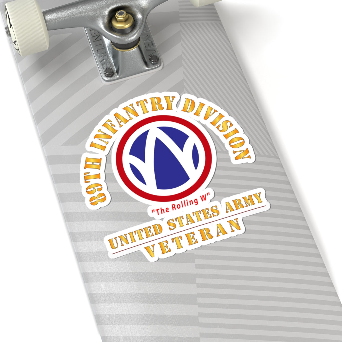 Kiss-Cut Stickers - Army - SSI - 89th Infantry Division - The Rolling W - US Army Veteran X 300