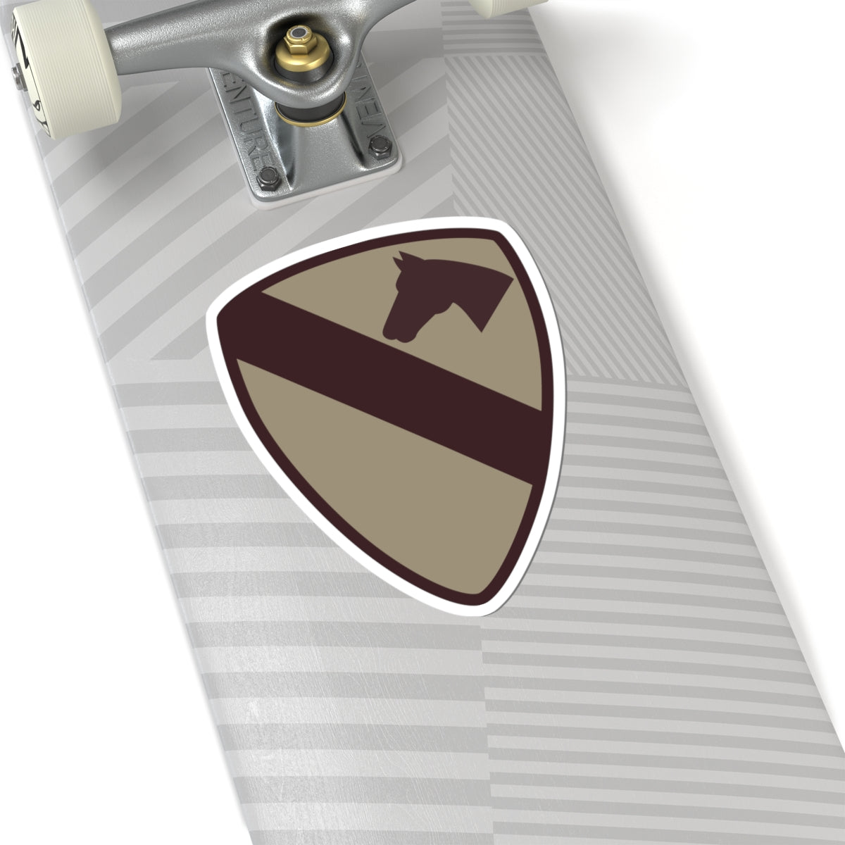 Kiss-Cut Stickers -  SSI - 1st Cavalry Division - Subdued Desert X 300