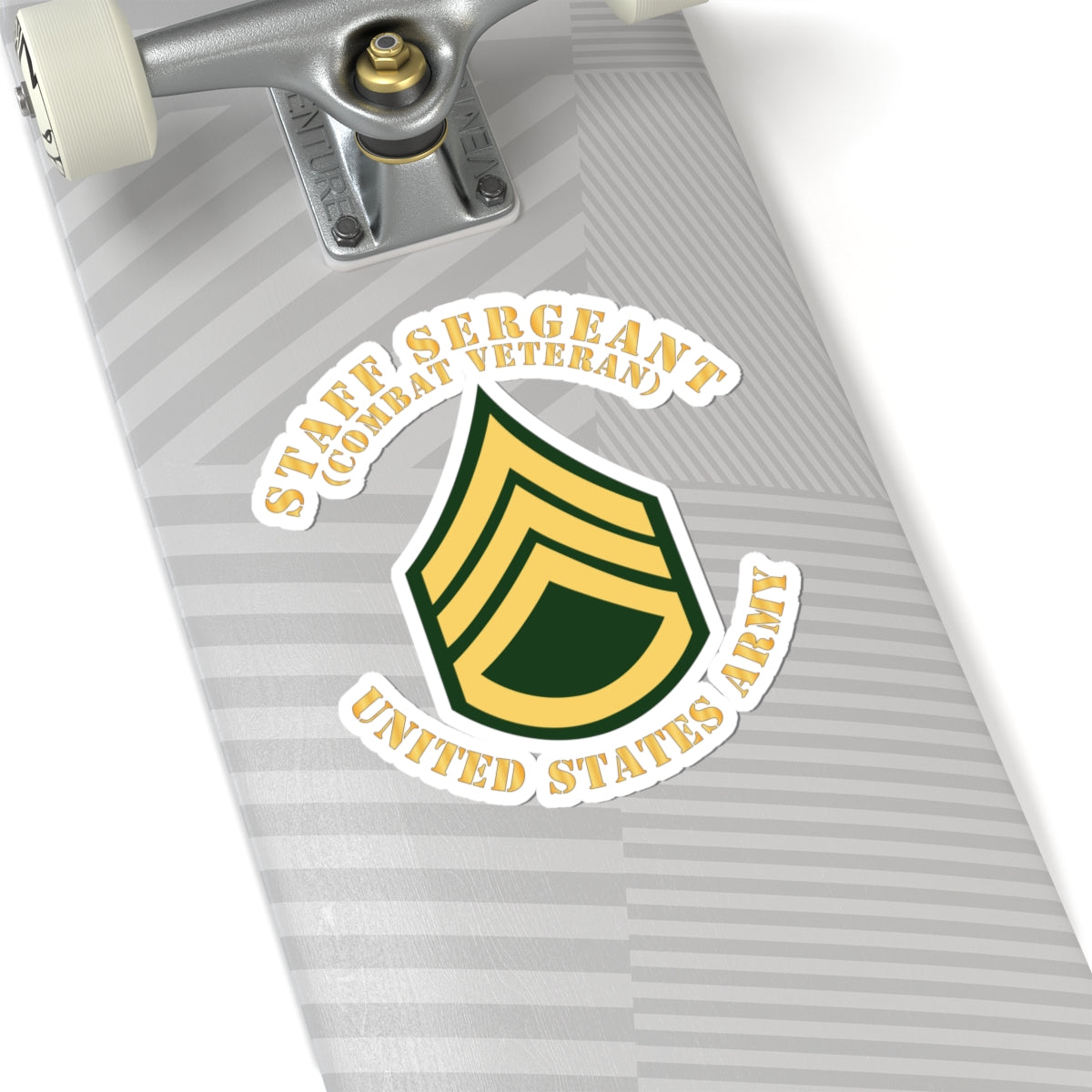Kiss-Cut Stickers - Army - Staff Sergeant - SSG - Combat Veteran - Flat X 300