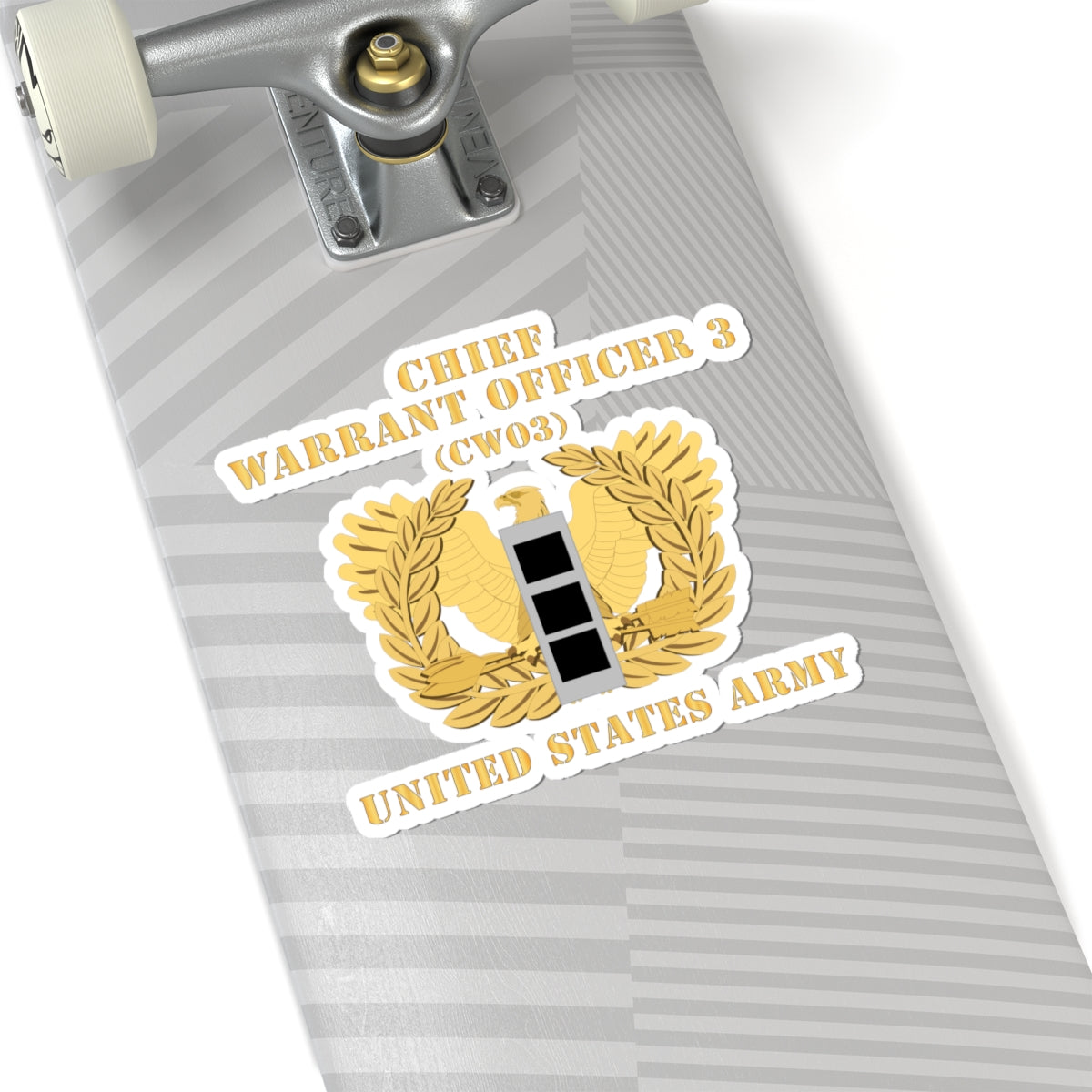 Kiss-Cut Stickers - Army - Chief Warrant Officer - CW03 - Flat - Eagle and Bar X 300