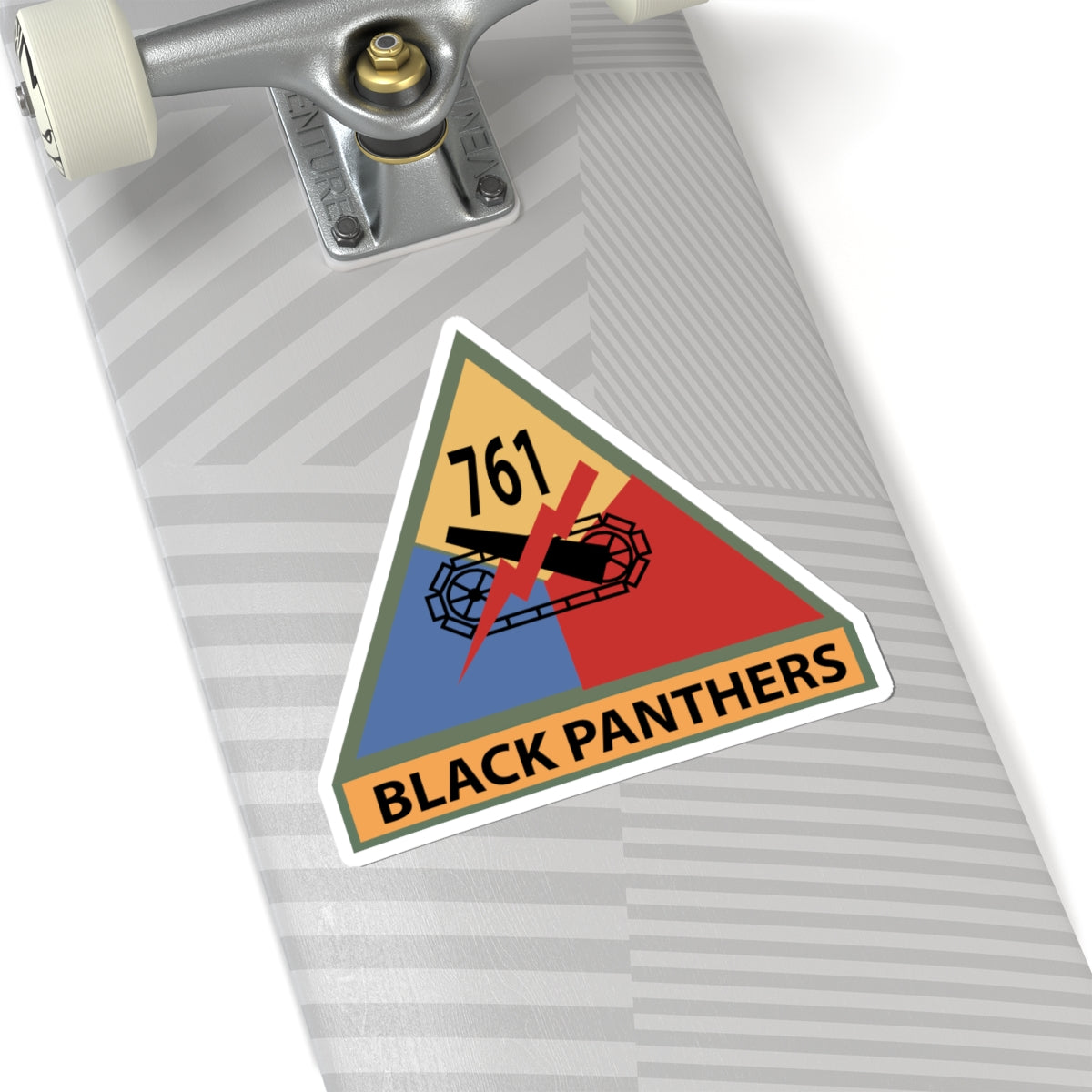 Kiss-Cut Stickers - SSI - 761st Tank Batalion w Name Tape X 300