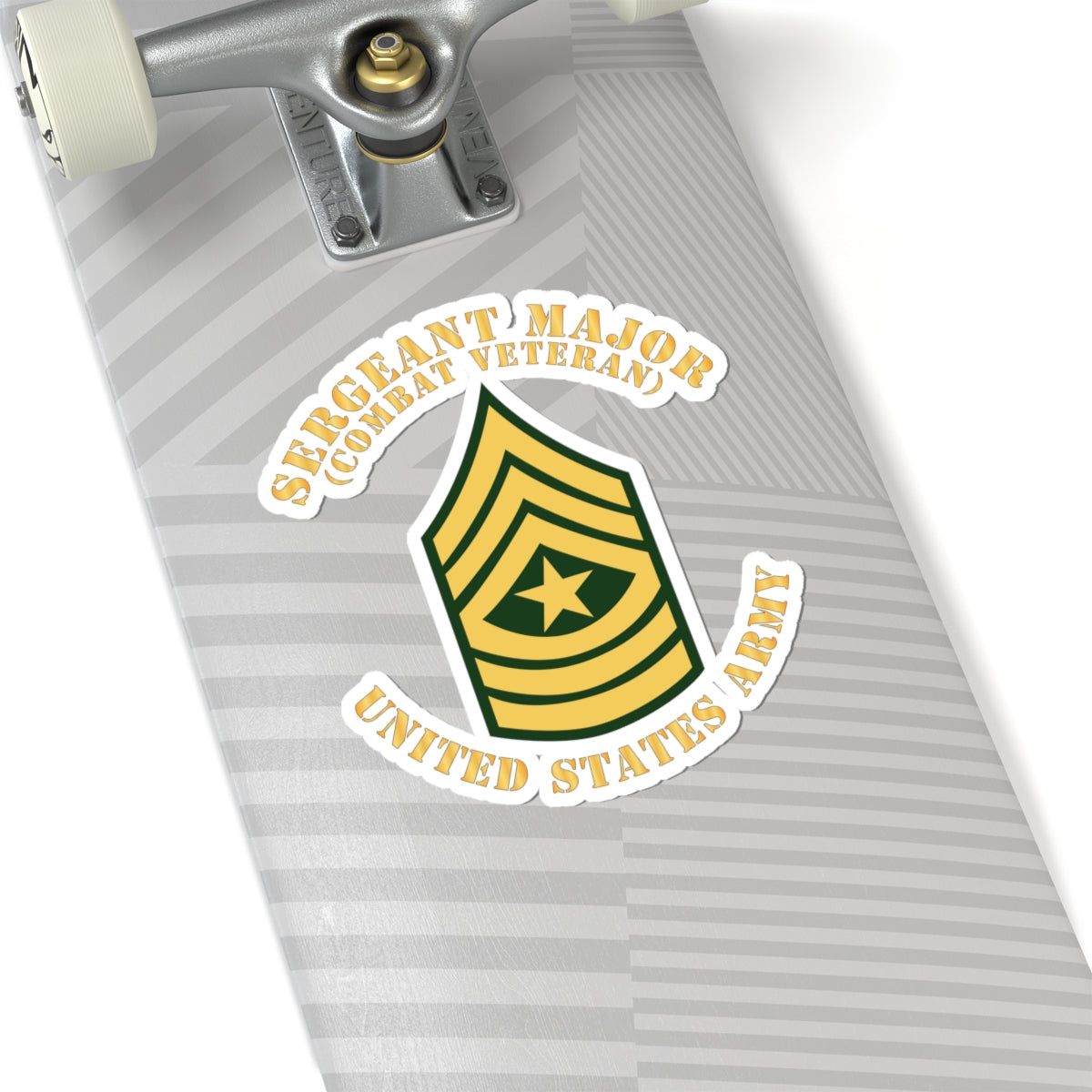 Kiss-Cut Stickers - Army - Sergeant Major - SGM - Combat Veteran - Flat X 300