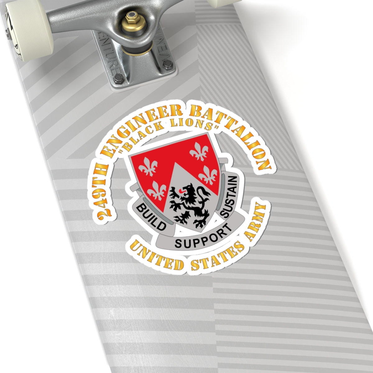Kiss-Cut Stickers - Army - DUI - 249th Engineer Battalion