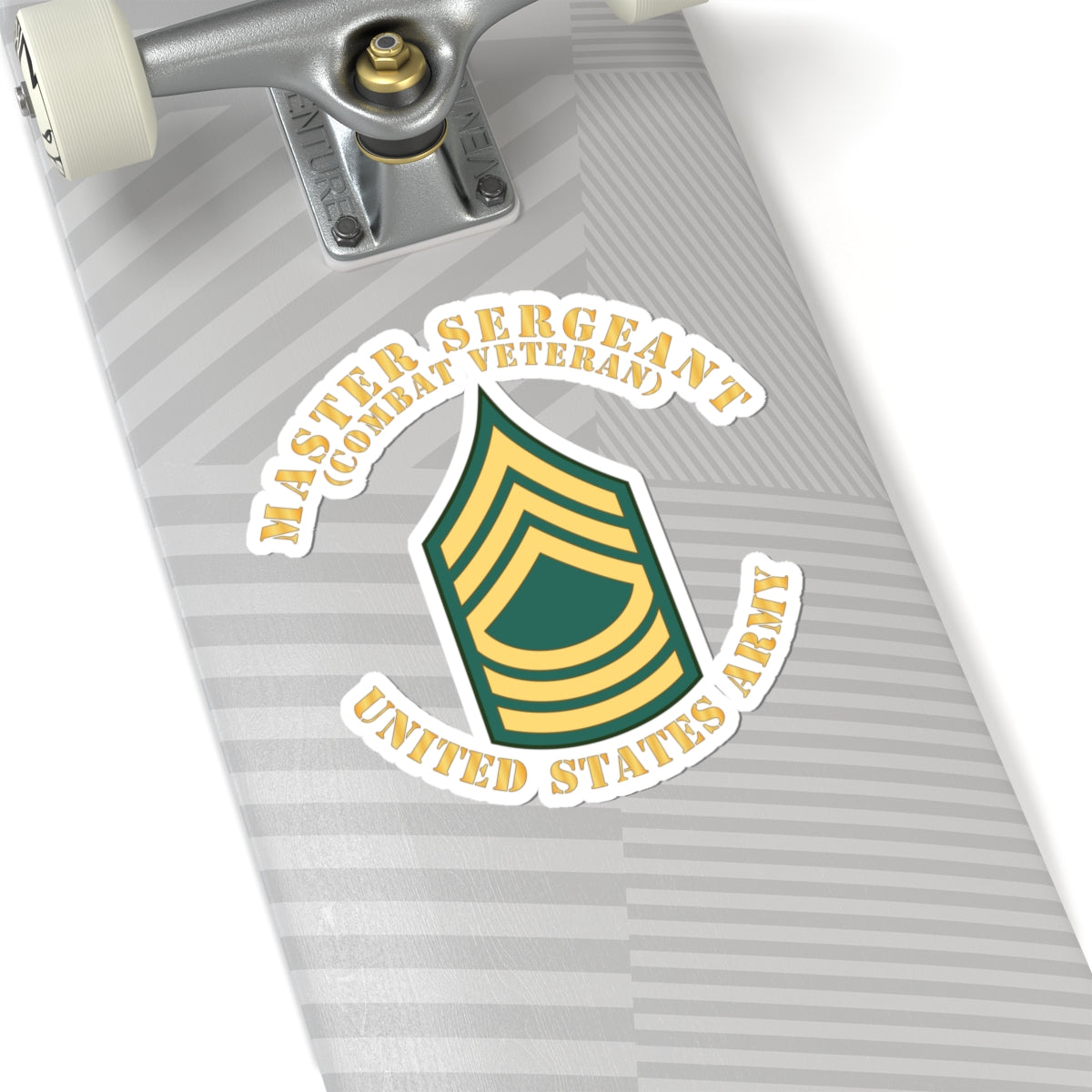 Kiss-Cut Stickers - Army - Master Sergeant - MSG - Combat Veteran - Flat X 300
