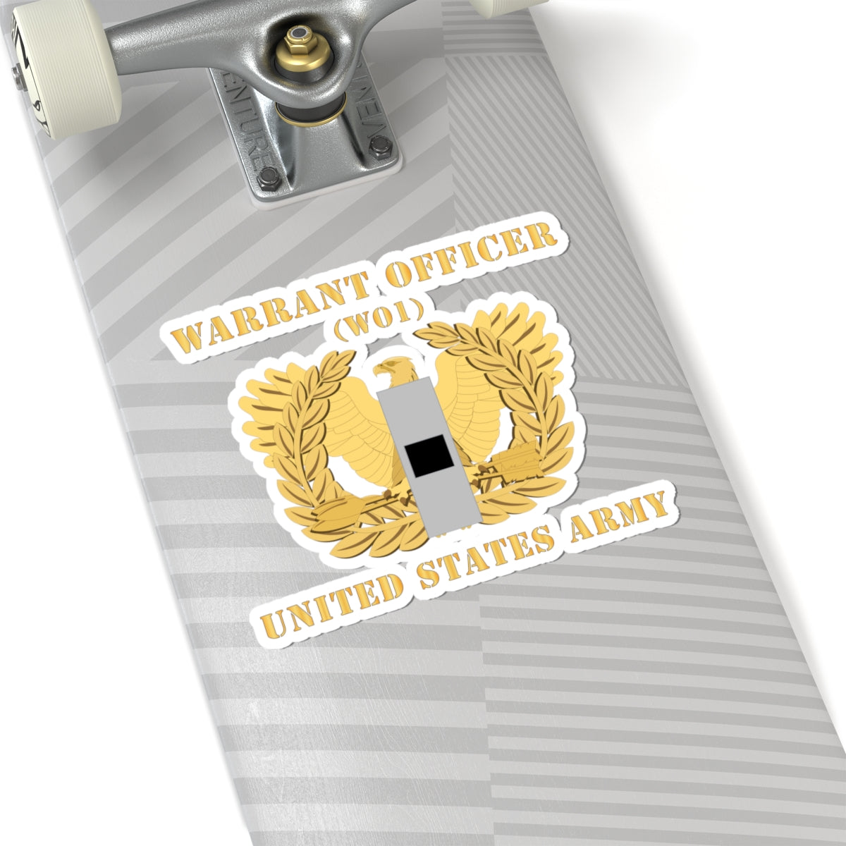 Kiss-Cut Stickers - Army - Warrant Officer - W01 - Flat - Eagle and Bar X 300