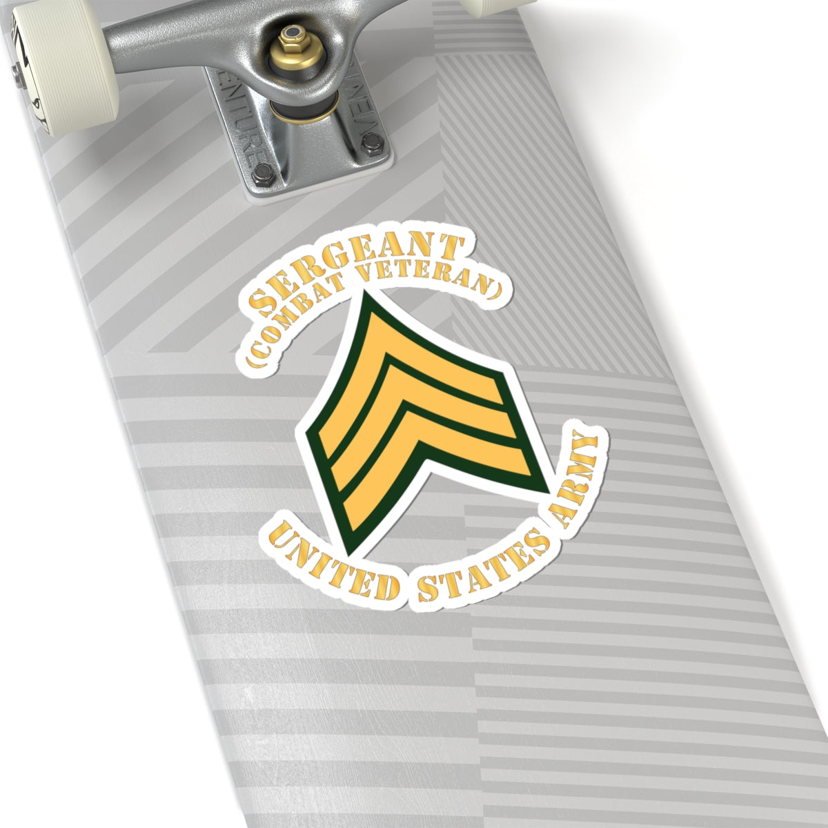 Kiss-Cut Stickers - Army - Sergeant - SGT - Combat Veteran - Flat X 300