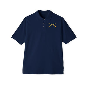 Men's Piqué Polo - Infantry Branch - Crossed Rifles