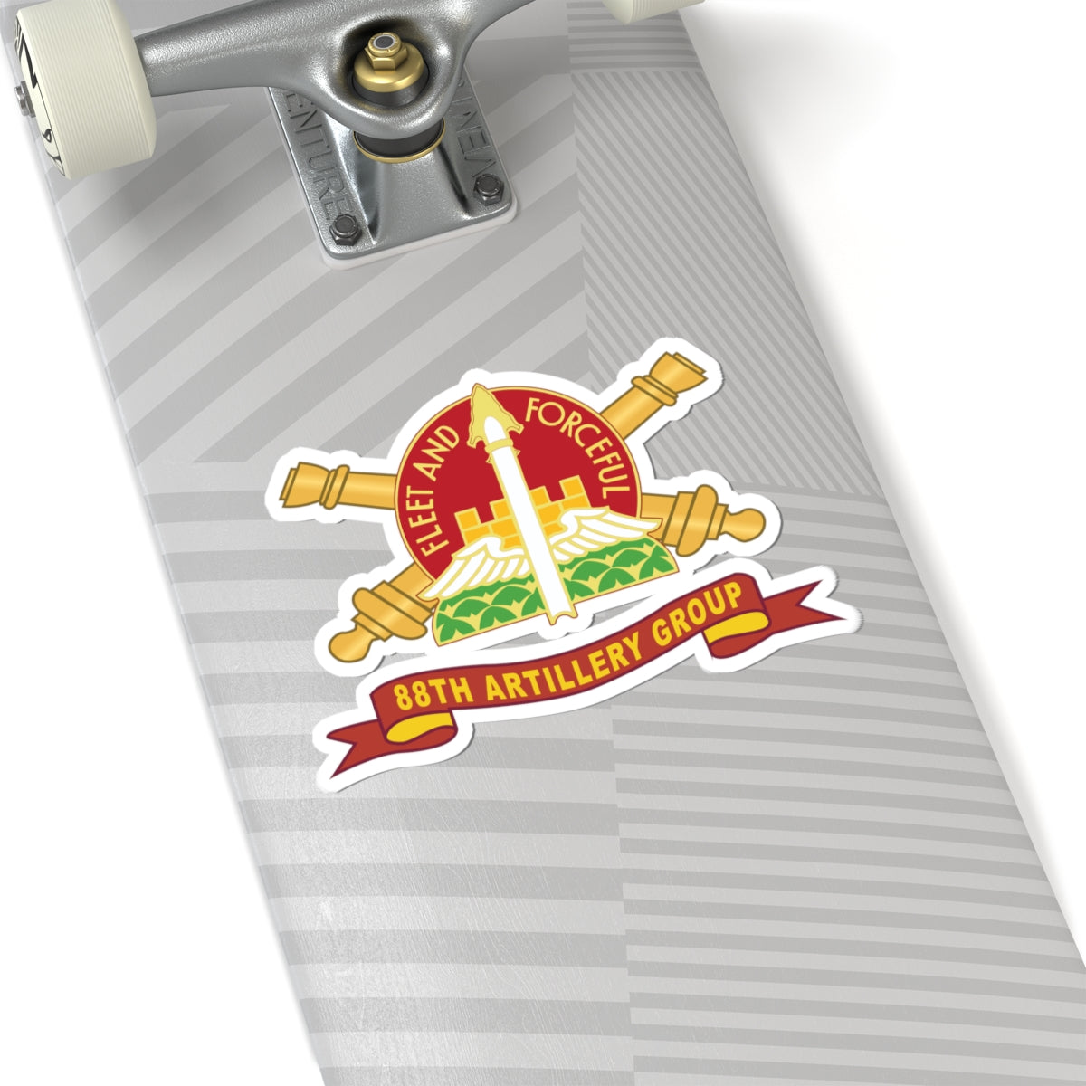 Kiss-Cut Stickers - 88th Artillery Group - DUI w Br - Ribbon X 300