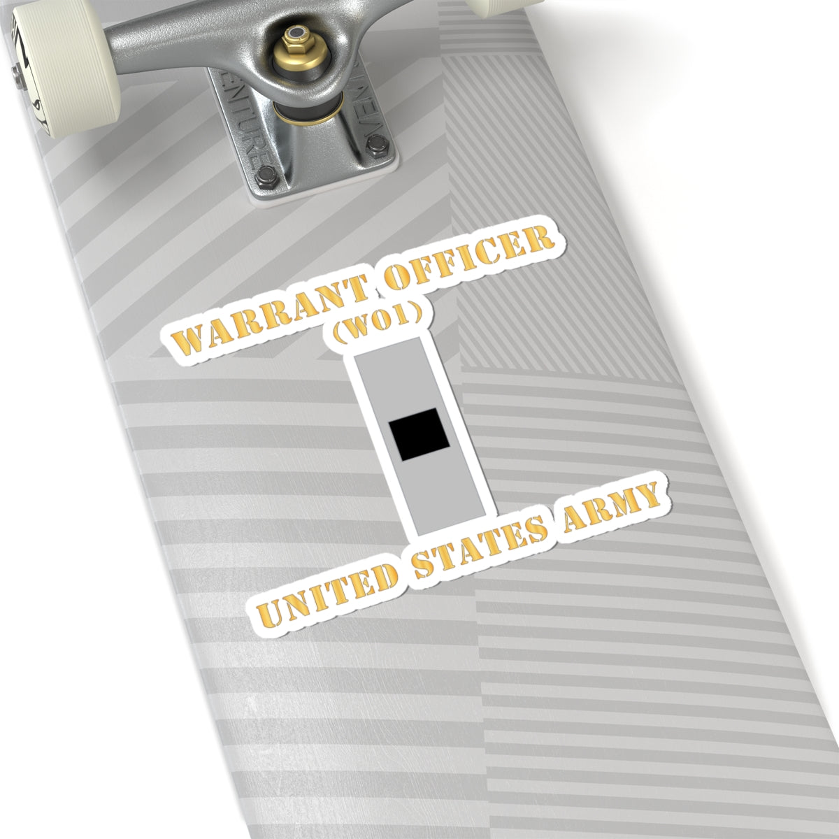 Kiss-Cut Stickers - Army - Warrant Officer - W01 - Flat X 300