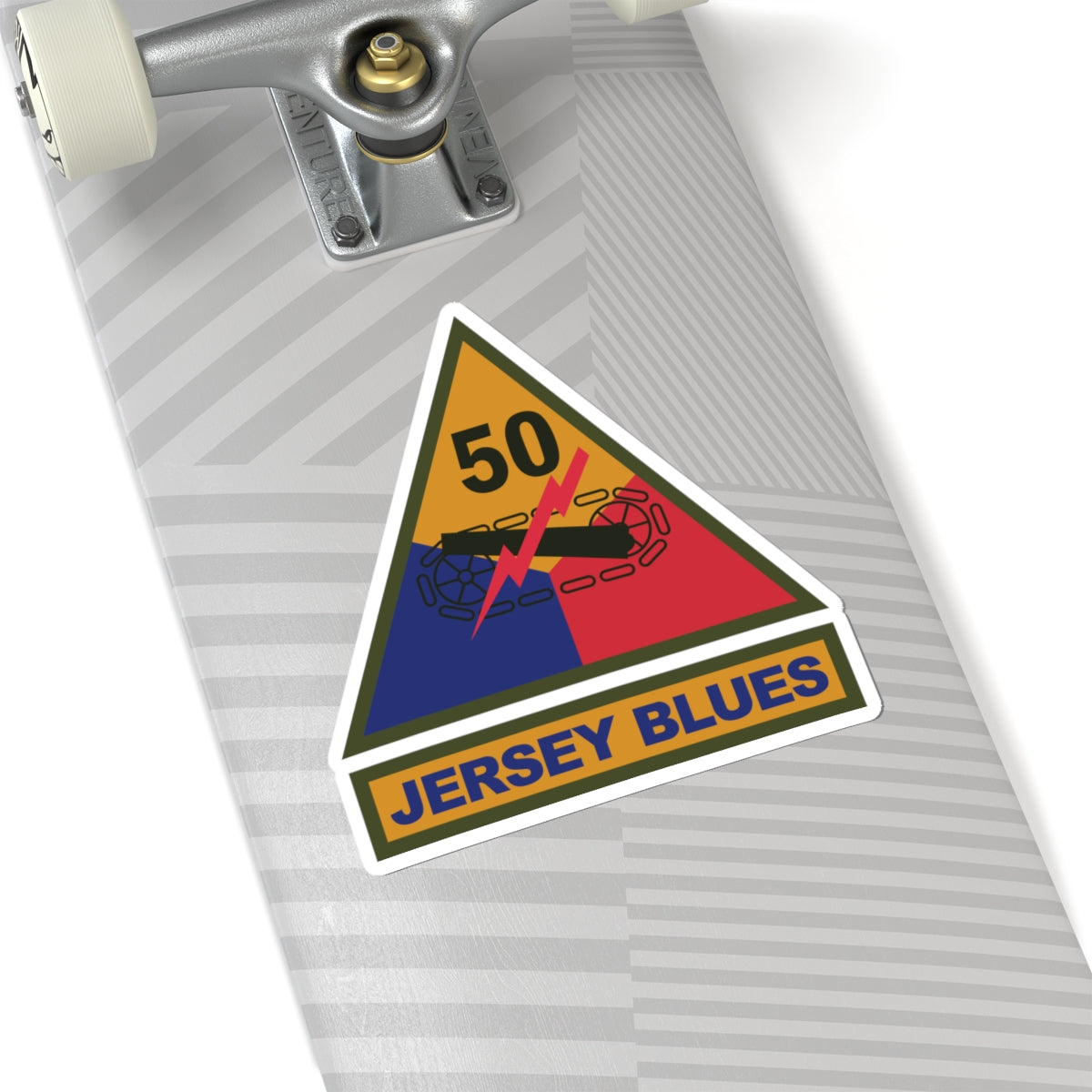 Kiss-Cut Stickers - SSI - 50th Armored Division w Name Tape X 300