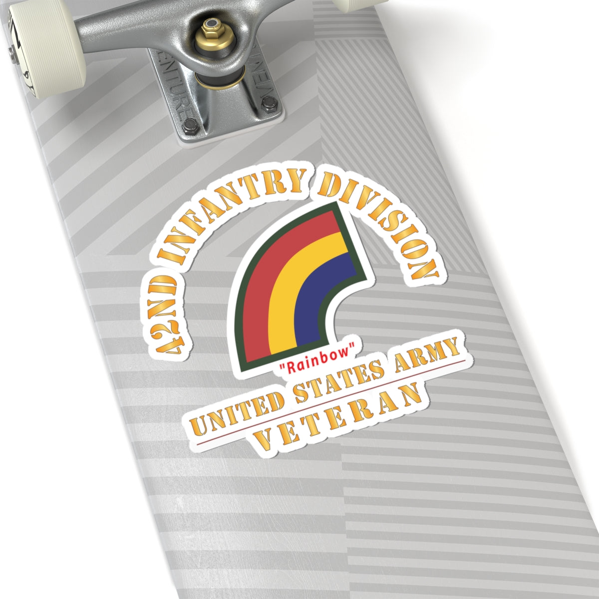 Kiss-Cut Stickers - Army - SSI - 42nd Infantry Division - Rainbow - US Army Veteran X 300