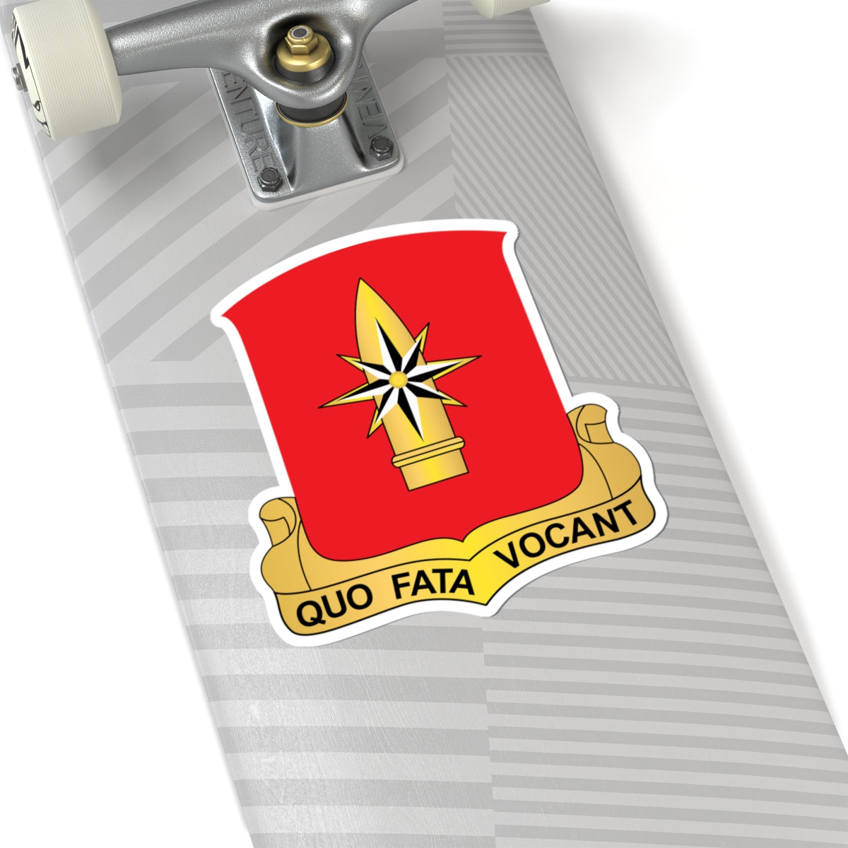 Kiss-Cut Stickers - 43rd Field Artillery Battalion - Red wo Txt X 300