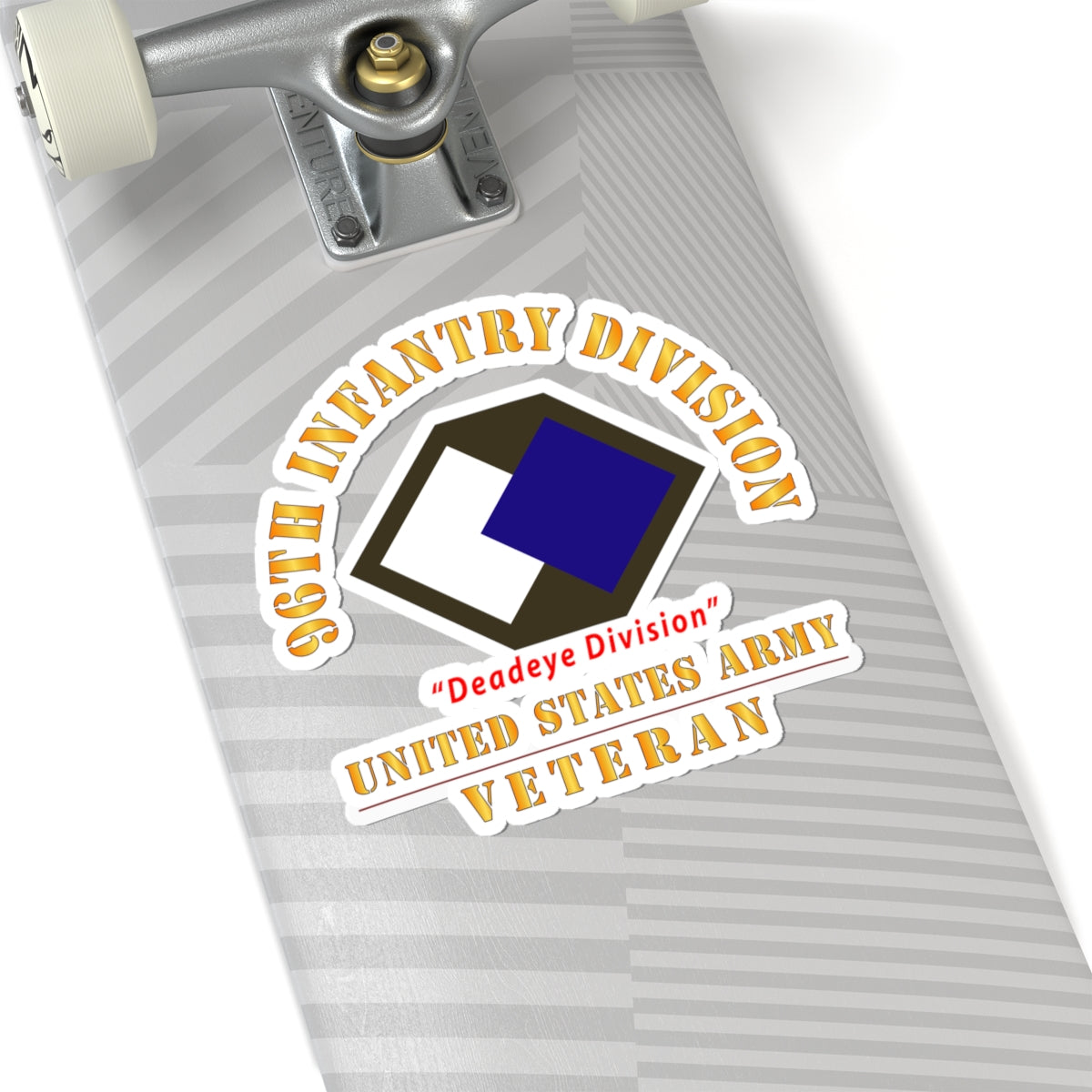 Kiss-Cut Stickers - Army - SSI - 96th Infantry Division - Deadeye Division - US Army Veteran X 300