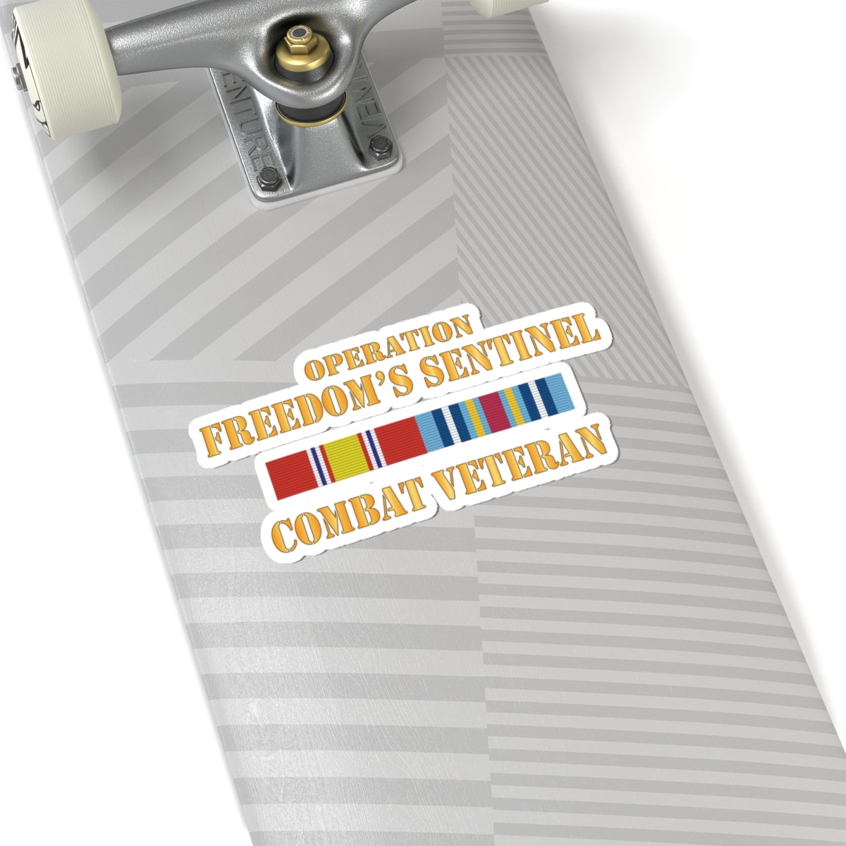 Kiss - Cut Stickers - Army -  Operation Freedoms Sentinel (OFS) SVC Bar  - Combat Veteran X 300