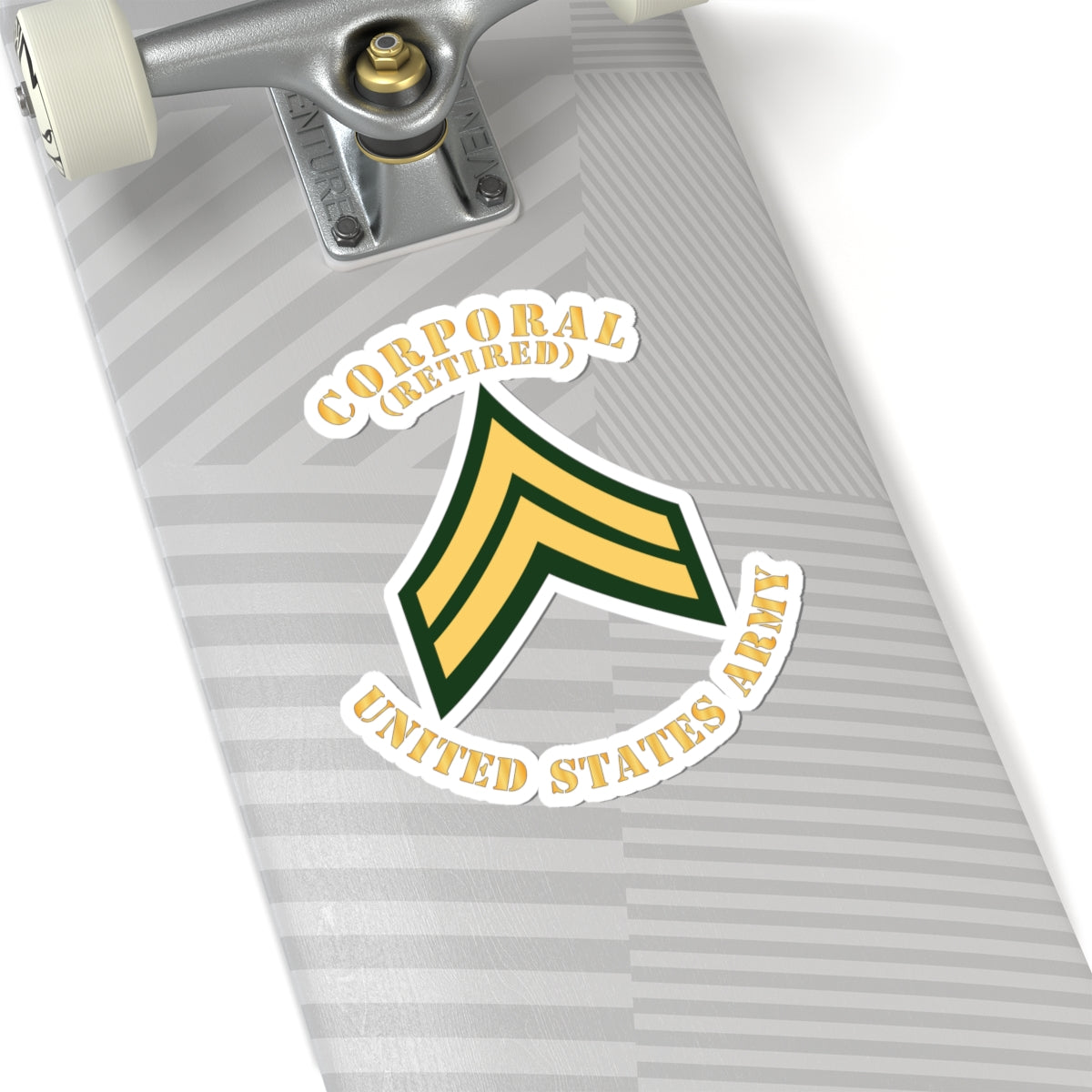 Kiss-Cut Stickers - Army - Corporal - CPL - Retired - Flat X 300