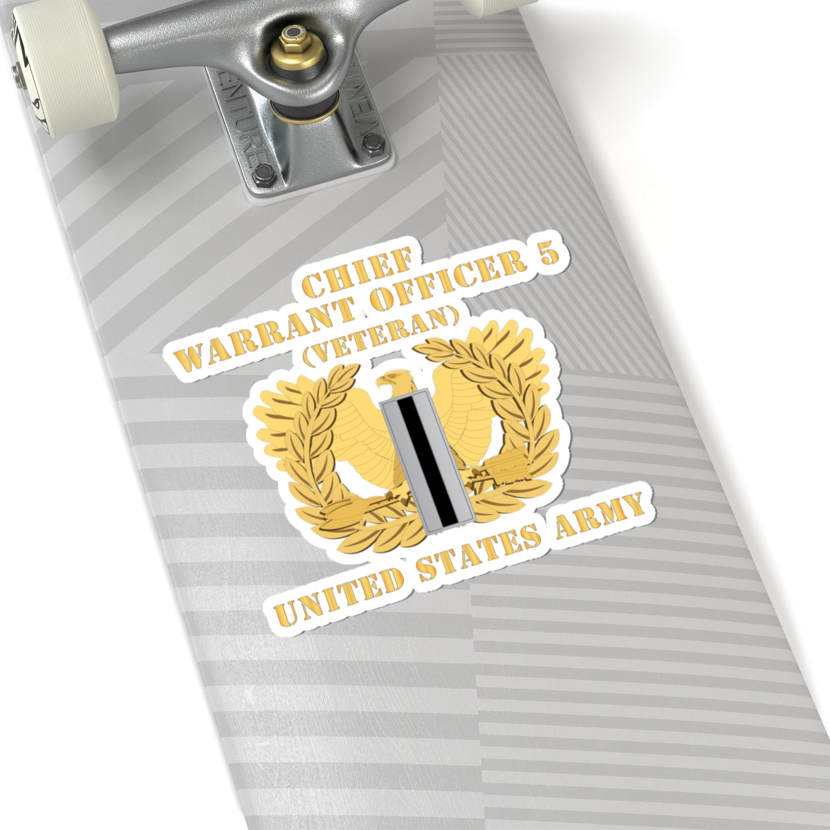 Kiss-Cut Stickers - Army - Chief Warrant Officer - CW05 - Veteran - Flat - Eagle and Bar X 300