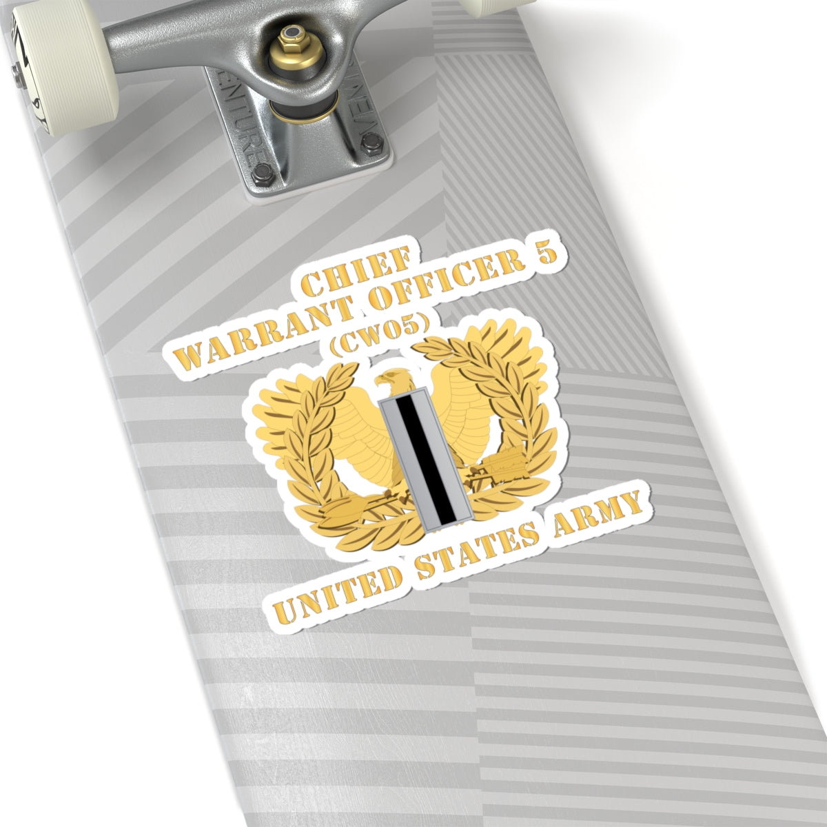 Kiss-Cut Stickers - Army - Chief Warrant Officer - CW05 - Flat - Eagle and Bar X 300