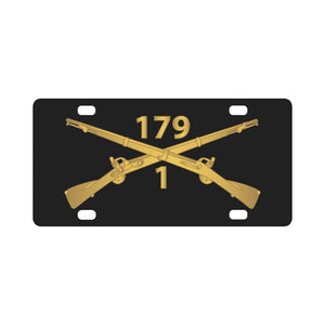 1st Battalion, 179th Infantry Regiment - Inf Branch wo Txt X 300 Classic License Plate