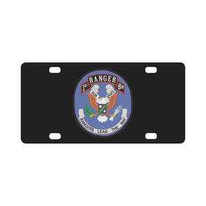 75th Ranger Regt. 3d Bn. X 300 Classic License Plate