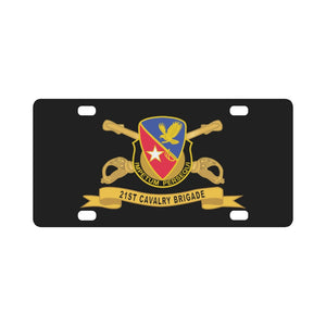 21st Cavalry Brigade - DUI w Br - Ribbon X 300 Classic License Plate