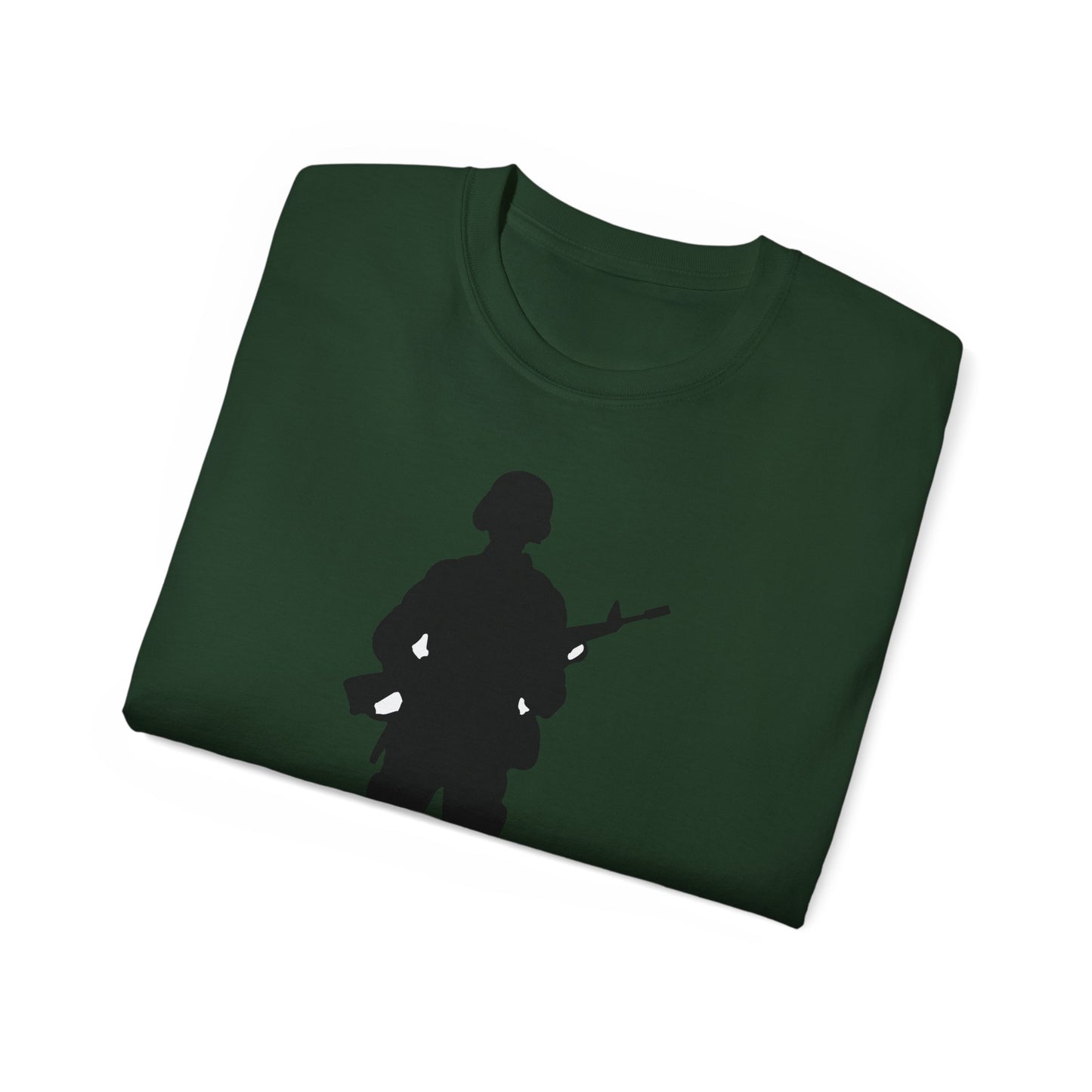 Unisex Ultra Cotton Tee - Army - Soldier - Silhouette X 300