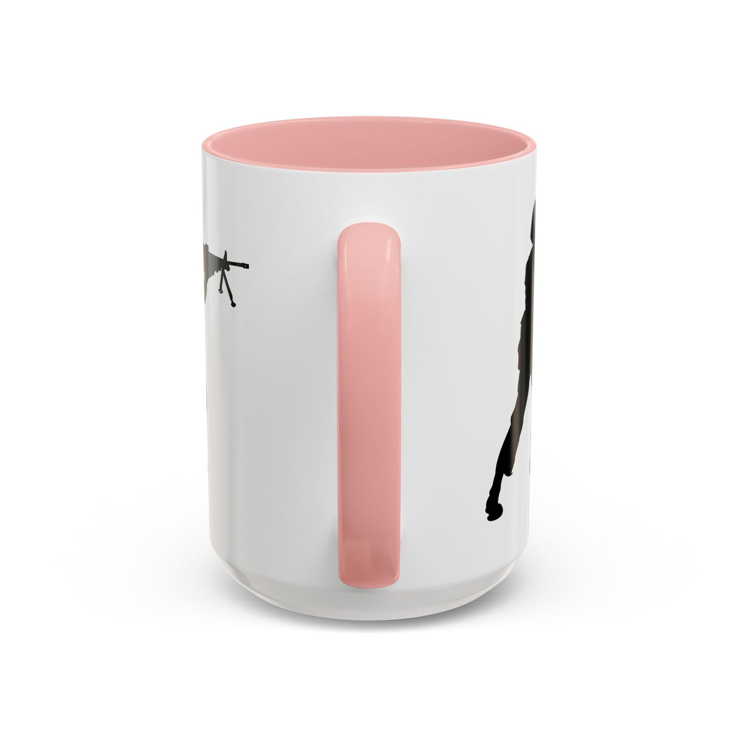 Accent Coffee Mug (11oz & 15oz) - Army - Soldier - MG Assault - Silhouette X 300