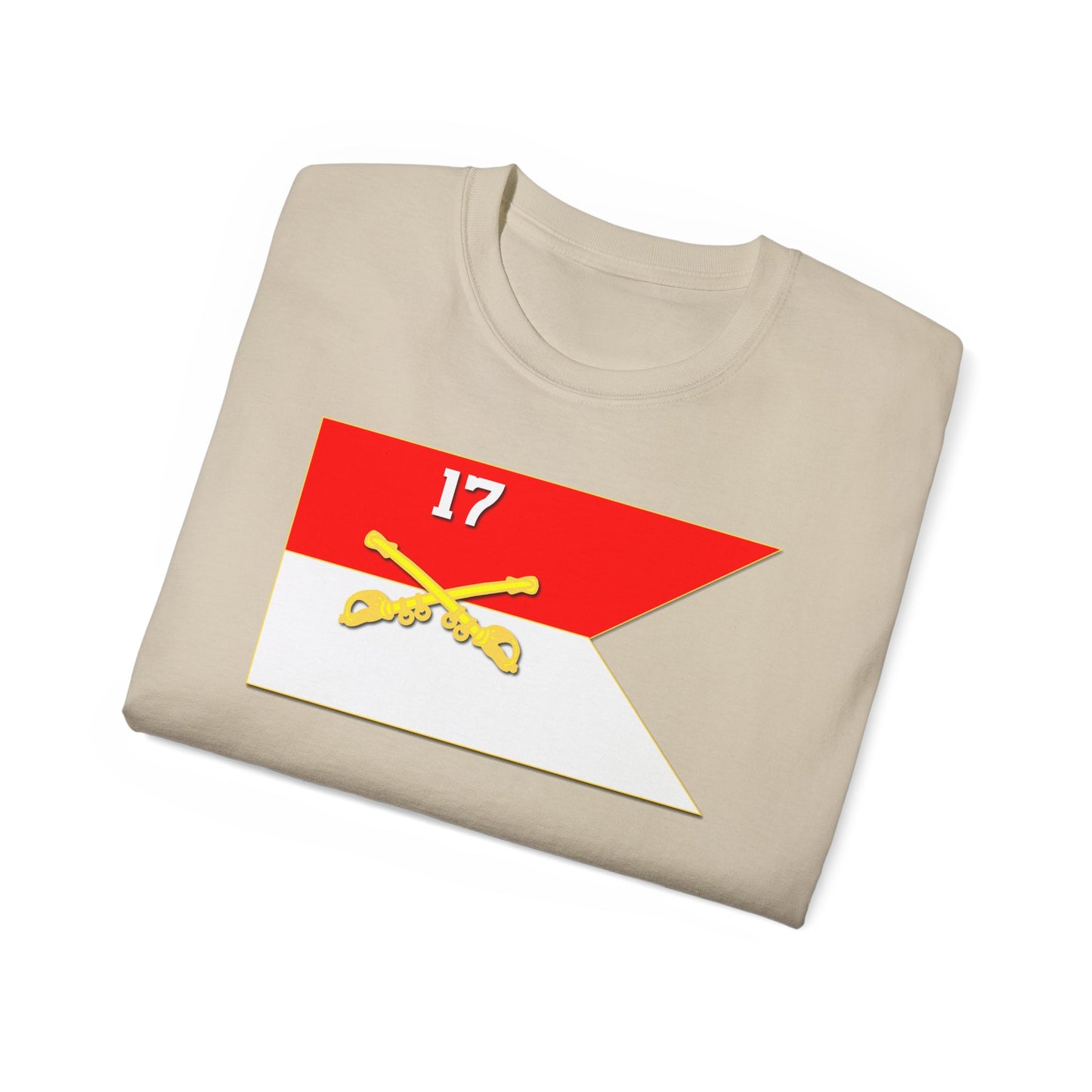 Unisex Ultra Cotton Tee - 17th Cavalry Guidon