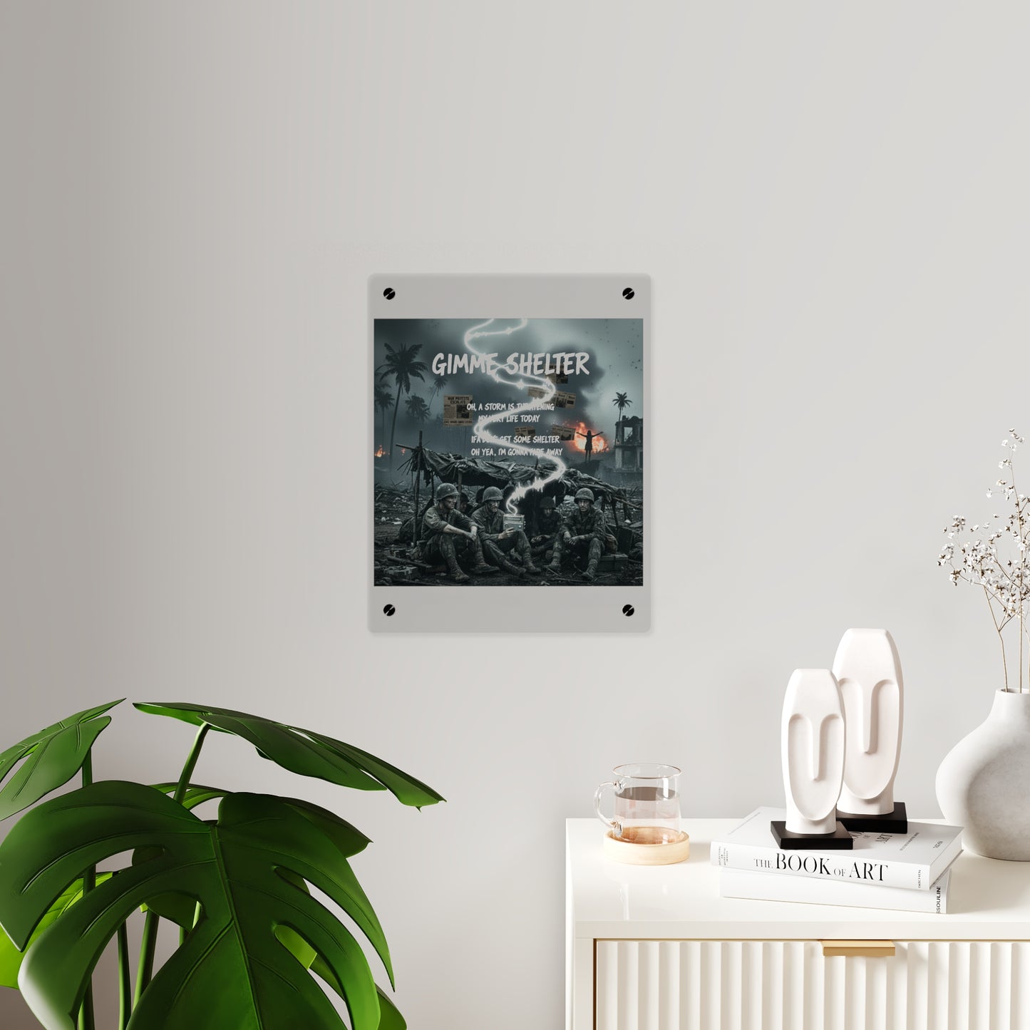 Acrylic Wall Art Panel - Giveme Shelter X 2024