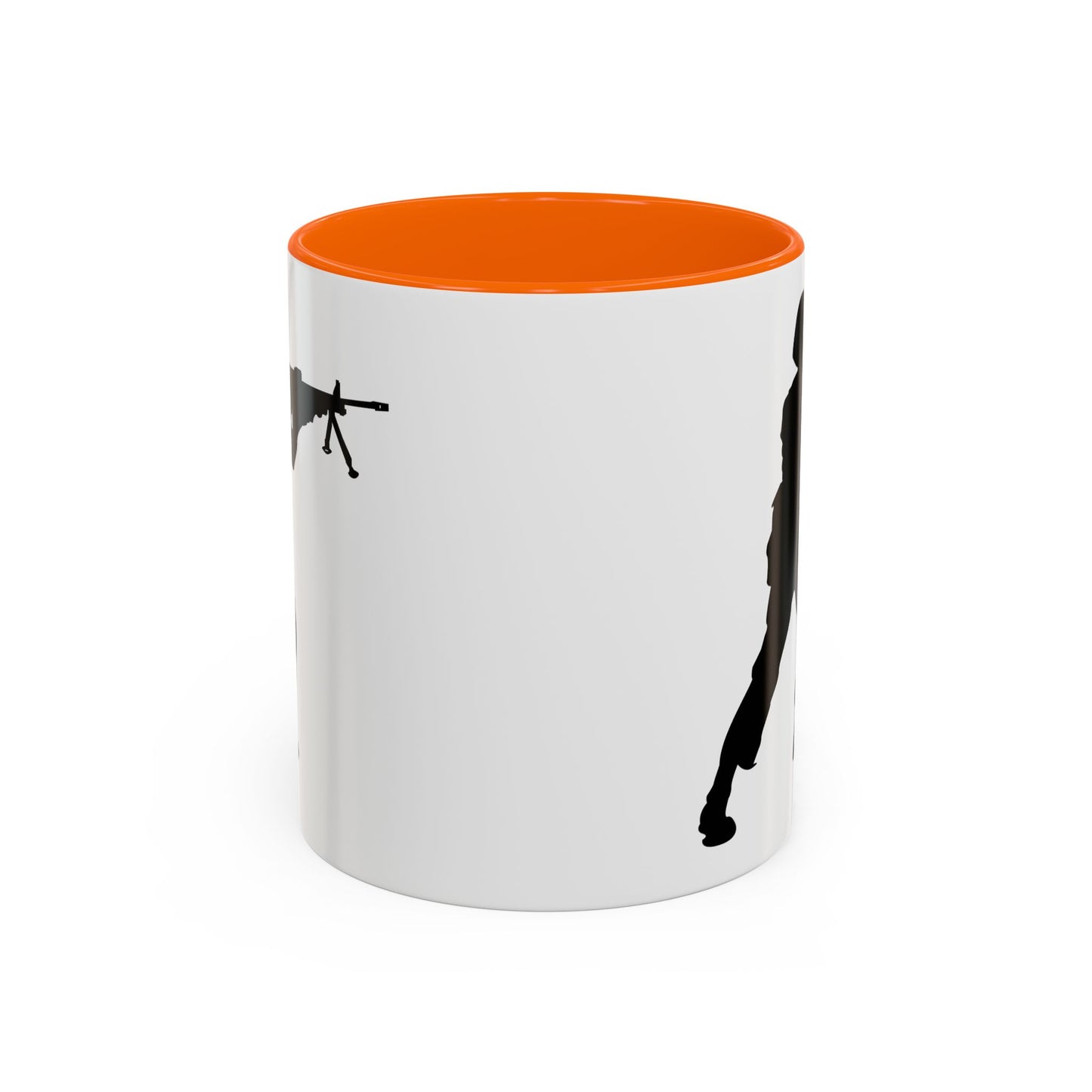 Accent Coffee Mug (11oz & 15oz) - Army - Soldier - MG Assault - Silhouette X 300