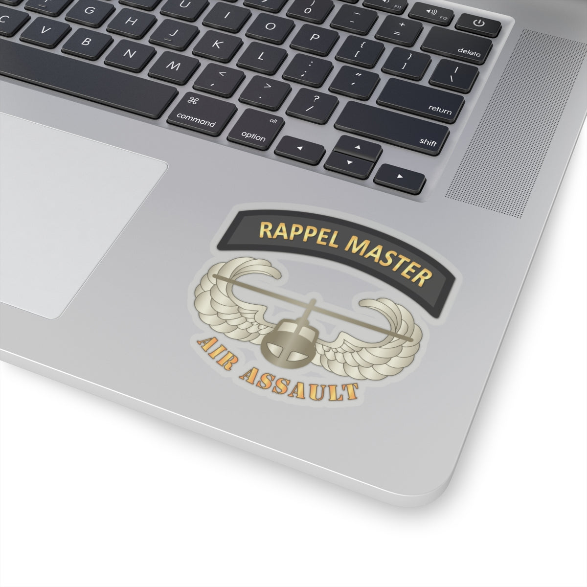 Kiss-Cut Stickers - Rappel Master Tab w Air Assault Badge