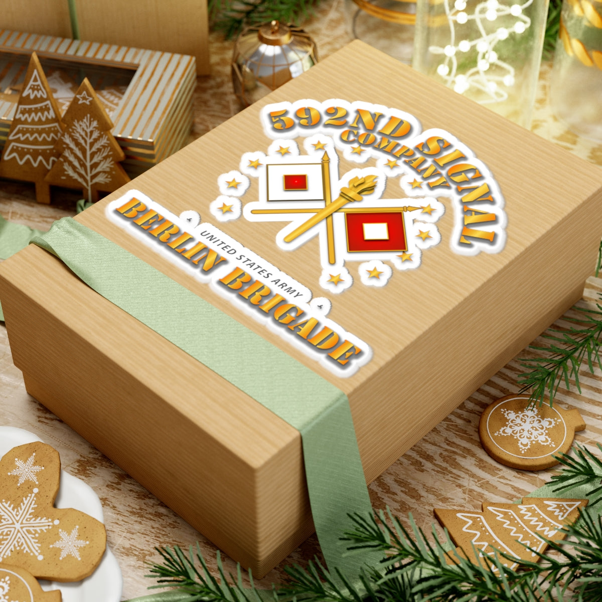 Kiss-Cut Stickers - 592d Signal Company - Berlin Brigade