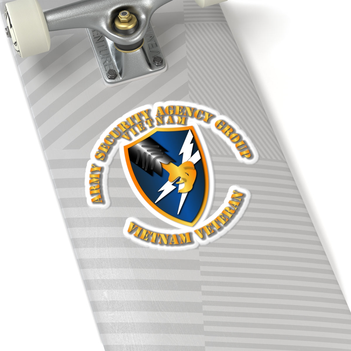 Kiss-Cut Stickers - Army Security Agency Group VN Vet w Txt