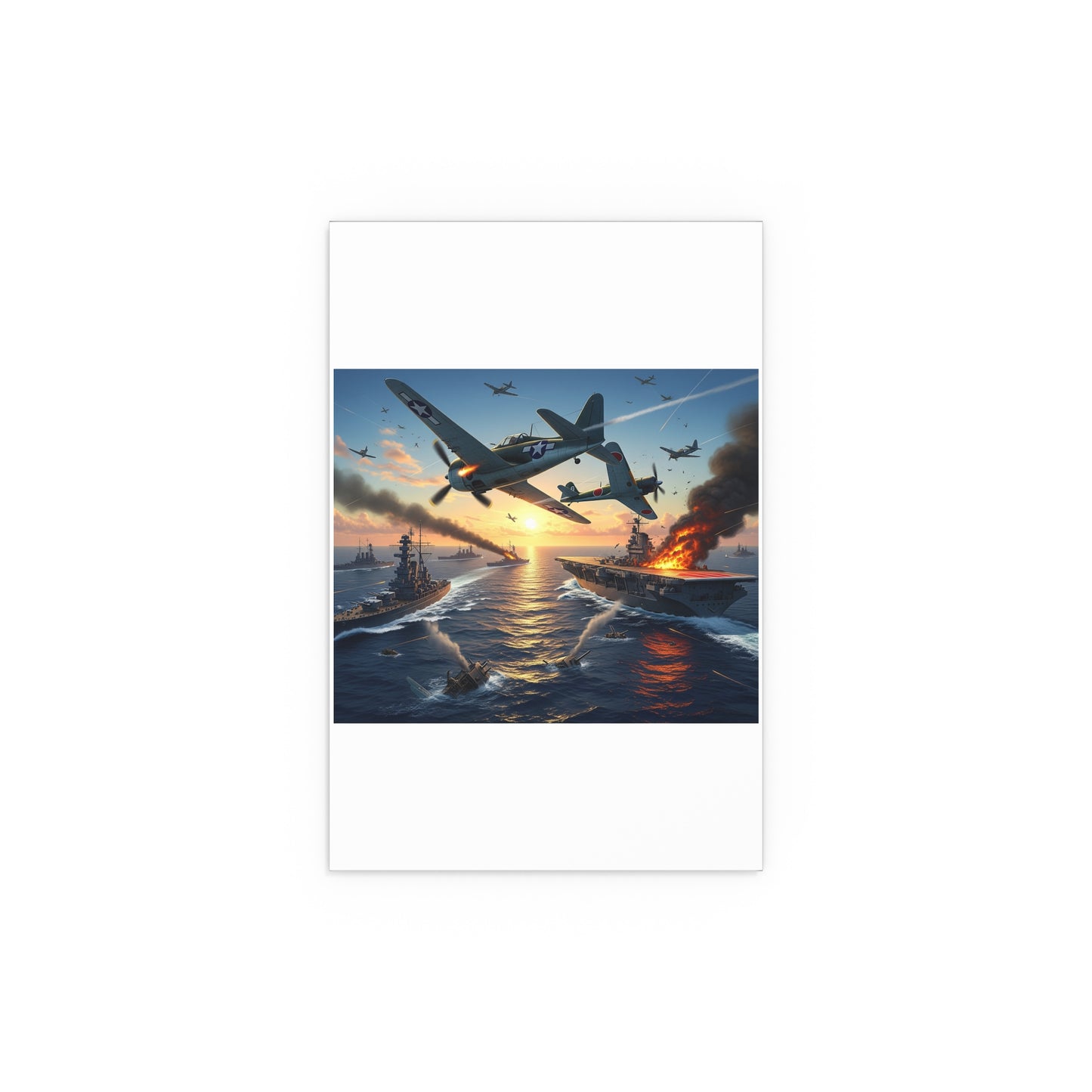 Indoor and Outdoor Silk Posters - Battle of Midway