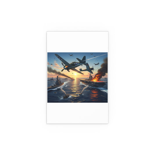 Indoor and Outdoor Silk Posters - Battle of Midway