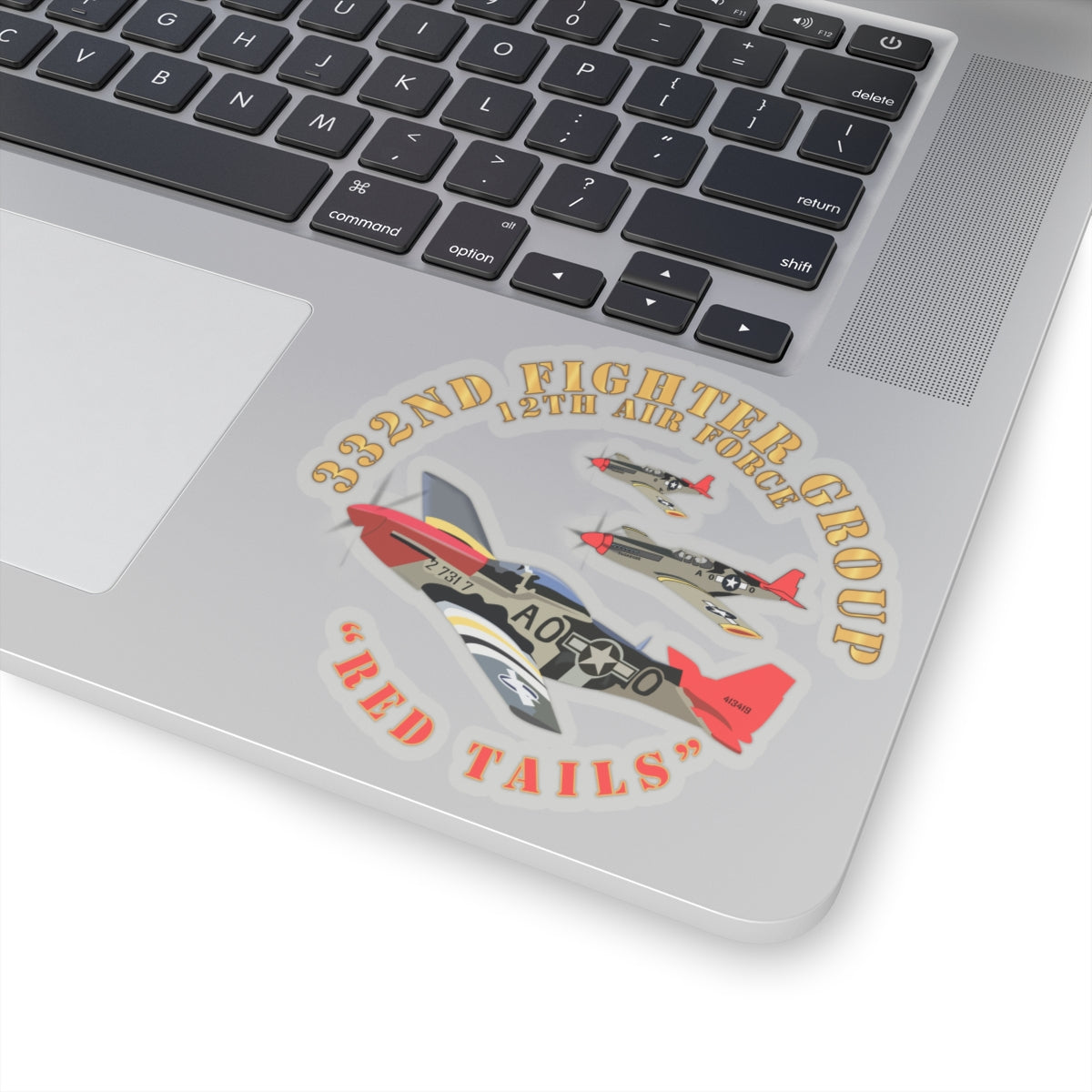Kiss-Cut Stickers - AAC - 332nd Fighter Group - 12th AF - Red Tail