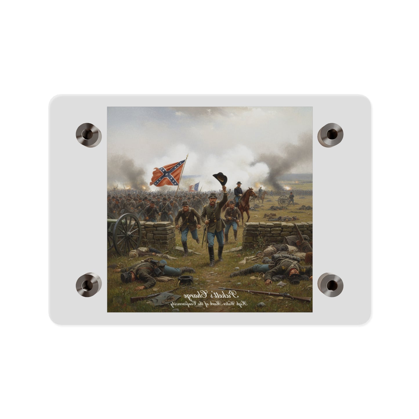 Acrylic Wall Art Panel - Picketts Charge with Hat