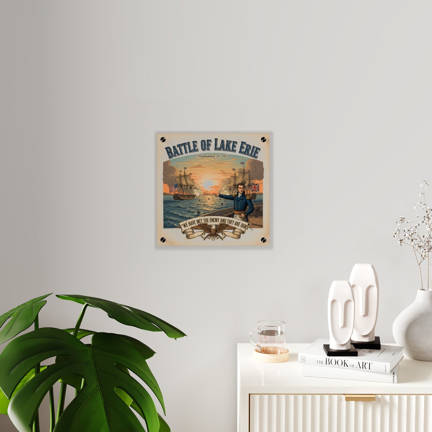 Acrylic Wall Art Panel - During the War of 1812, Commandant Perry’s American freshwater fleet takes on the Royal Navy in the Battle of Lake Erie