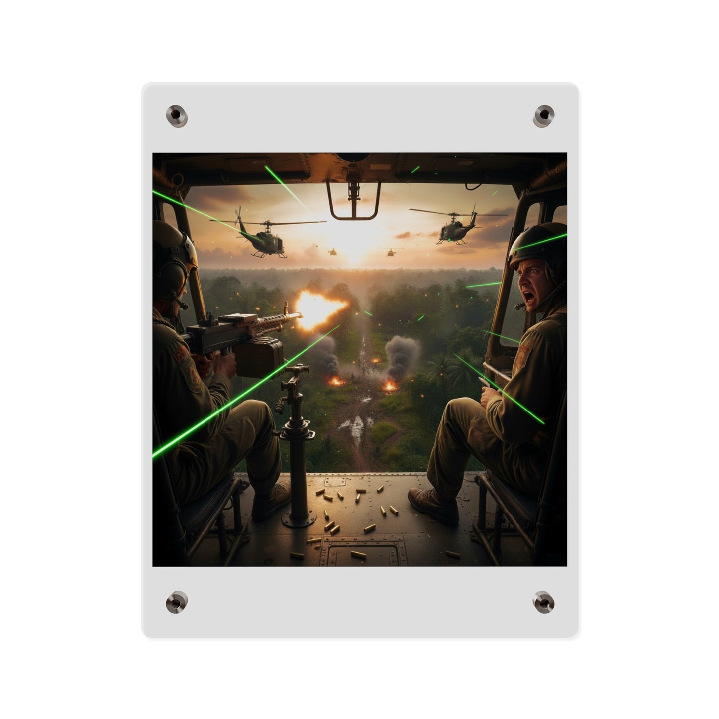 Acrylic Wall Art Panel - VIetnam Hot LZ from Side Door