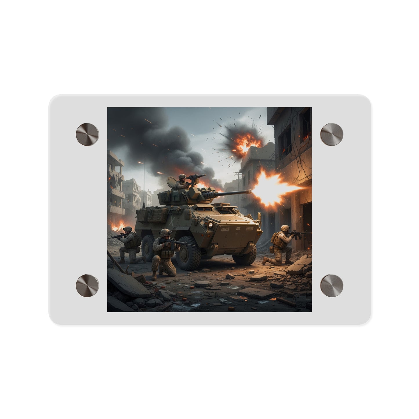 Acrylic Wall Art Panel - Marine LAV in support of the 2nd Battle of Fallujah